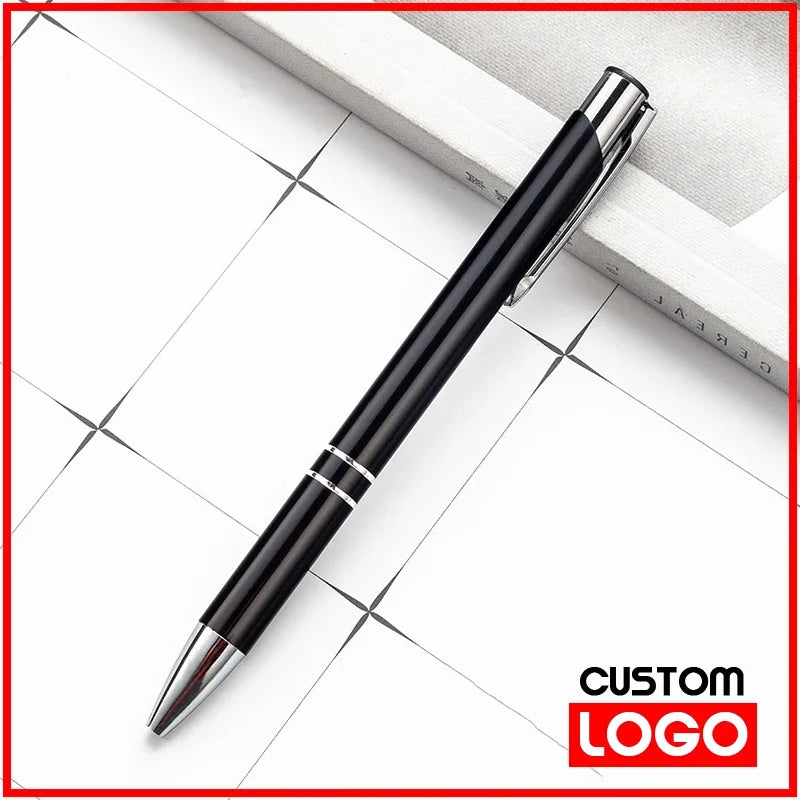 20-200 Pens Wholesale Hot Sell Custom Ballopint Pen Metal Ball Pen Support Print Logo Advertising Personalized Pen Advertising