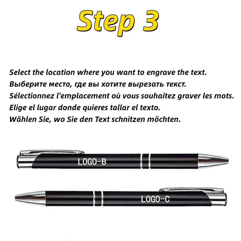 20-200 Pens Wholesale Hot Sell Custom Ballopint Pen Metal Ball Pen Support Print Logo Advertising Personalized Pen Advertising