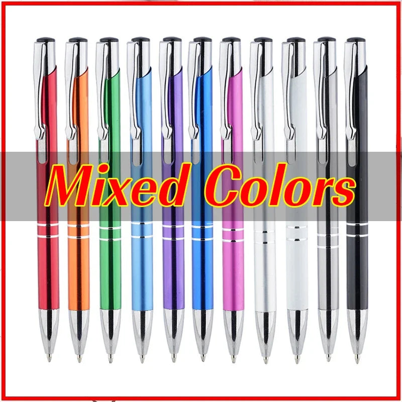 20-200 Pens Wholesale Hot Sell Custom Ballopint Pen Metal Ball Pen Support Print Logo Advertising Personalized Pen Advertising