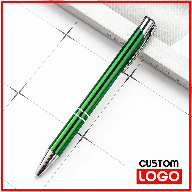 20-200 Pens Wholesale Hot Sell Custom Ballopint Pen Metal Ball Pen Support Print Logo Advertising Personalized Pen Advertising