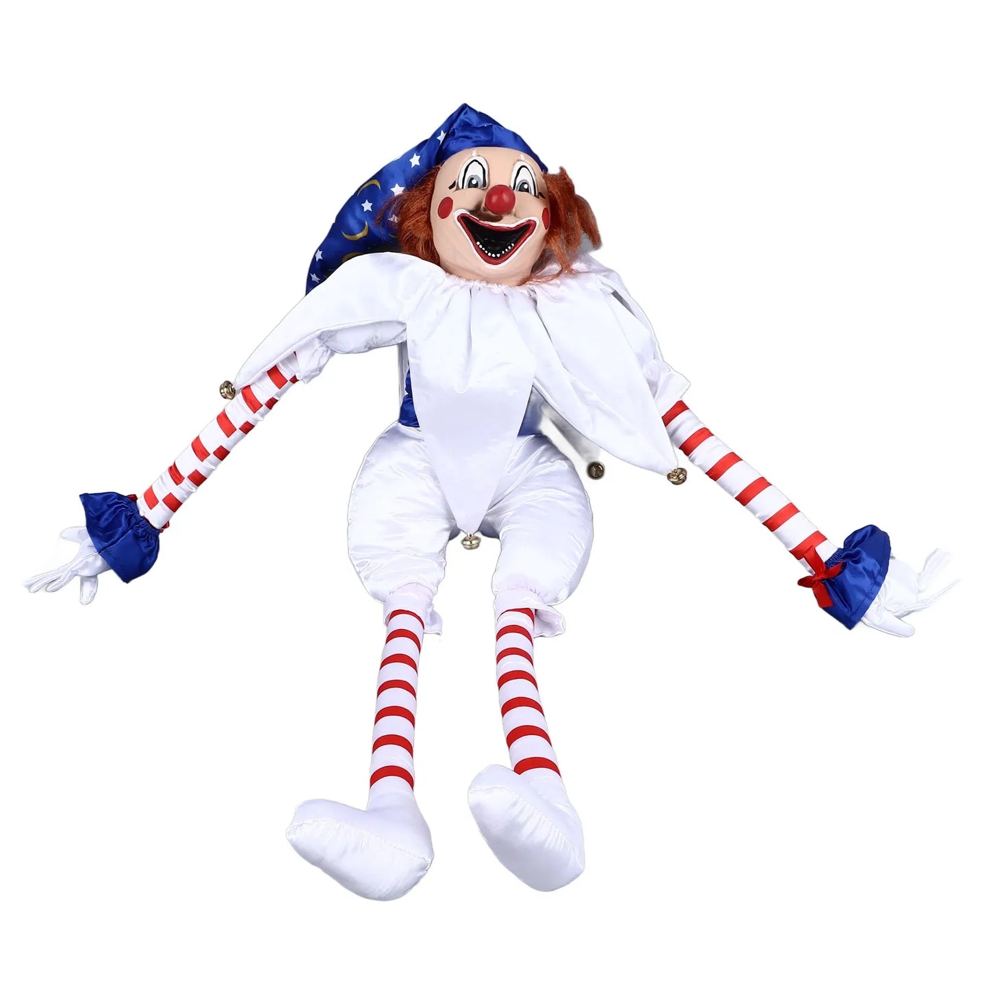 Clown Doll Decoration Halloween Clown Doll Eerie Clown Doll Decoration Hanging Scary Clown Ornament for Horror Themed Activities