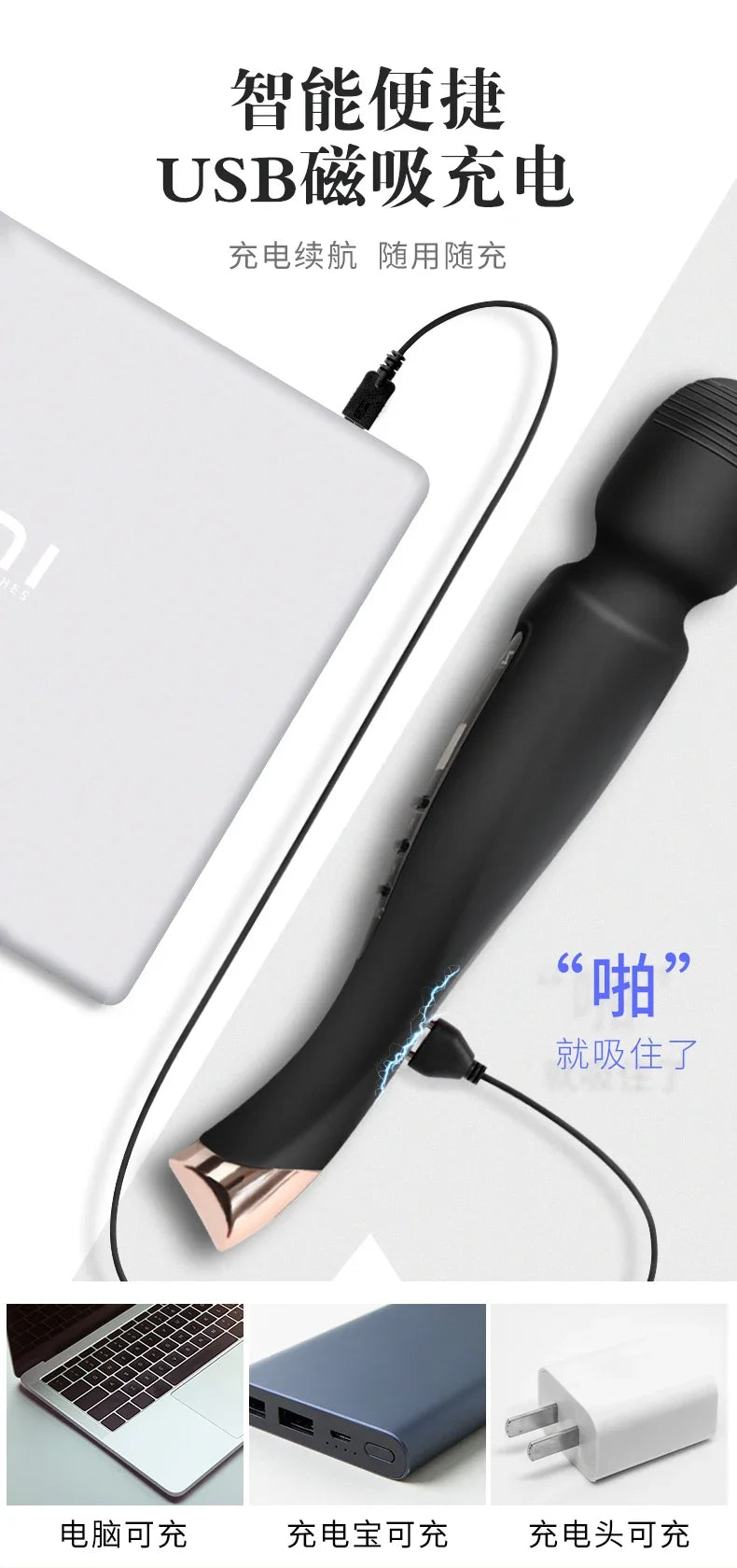 Powerful Clit Vibrators for Women Wand Vibrator Dildo Sex Machine Adult Toy Female Masturbation G-spot Orgasm Massager