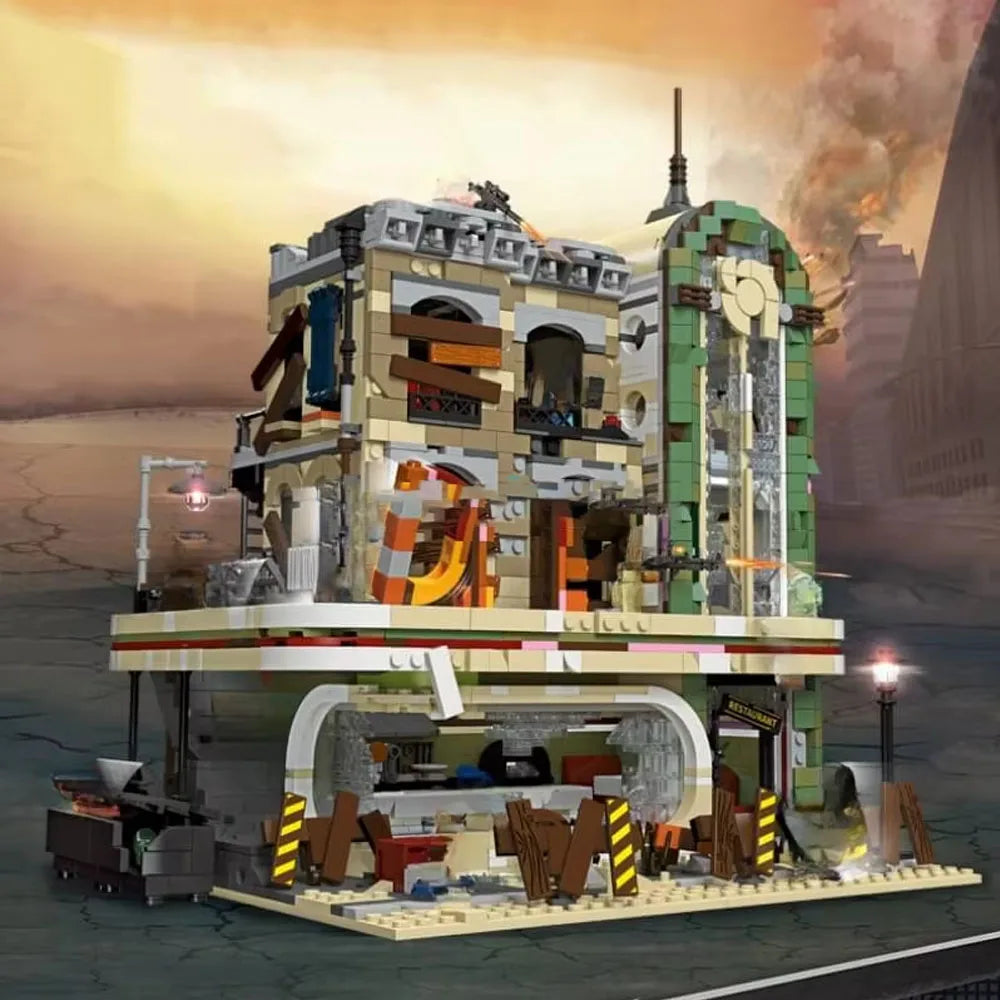 Creator Expert Downtown Diner Restaurant Doomsday Series MOC 89101 Architecture Bricks Model Blocks Building set Toy Gift