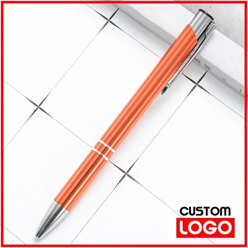 20-200 Pens Wholesale Hot Sell Custom Ballopint Pen Metal Ball Pen Support Print Logo Advertising Personalized Pen Advertising