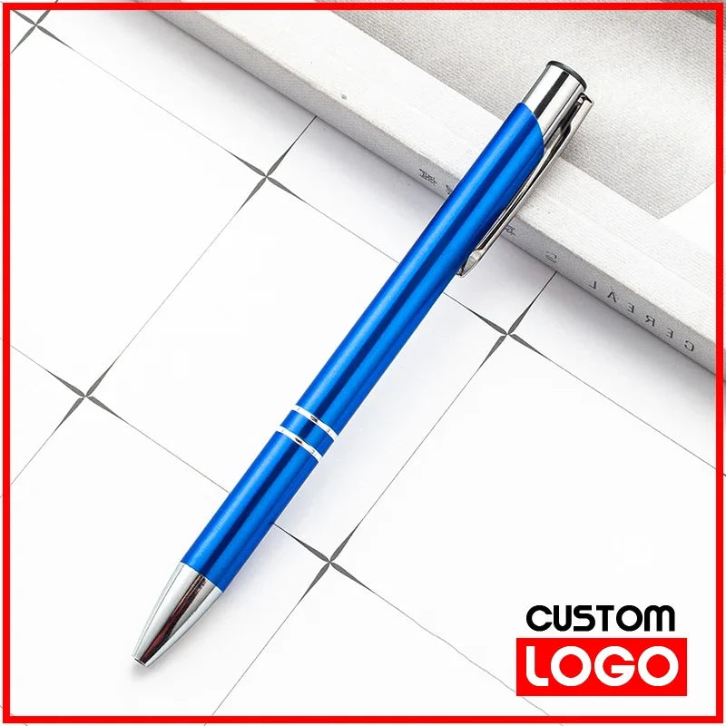 20-200 Pens Wholesale Hot Sell Custom Ballopint Pen Metal Ball Pen Support Print Logo Advertising Personalized Pen Advertising