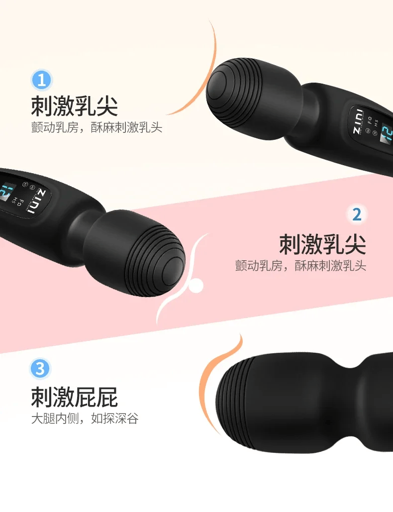 Powerful Clit Vibrators for Women Wand Vibrator Dildo Sex Machine Adult Toy Female Masturbation G-spot Orgasm Massager