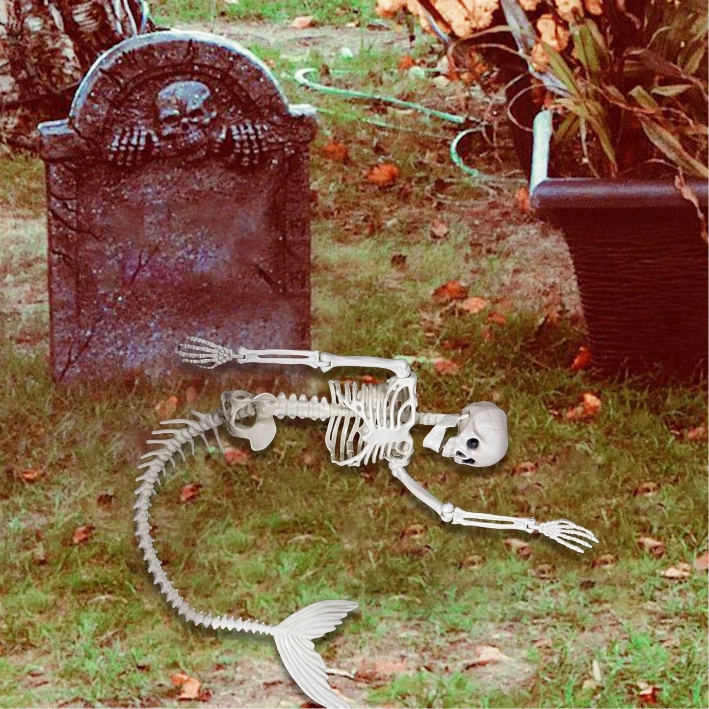 Skeleton Decorations Halloween Skeleton Thrilling Movable Joints Decorative Life Size for Patio