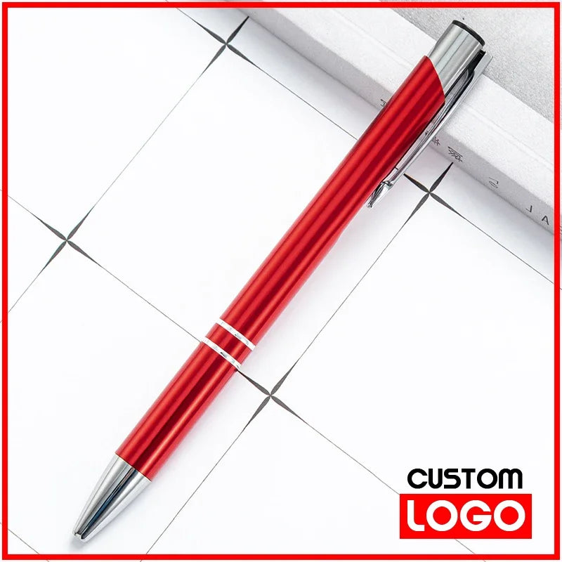 20-200 Pens Wholesale Hot Sell Custom Ballopint Pen Metal Ball Pen Support Print Logo Advertising Personalized Pen Advertising