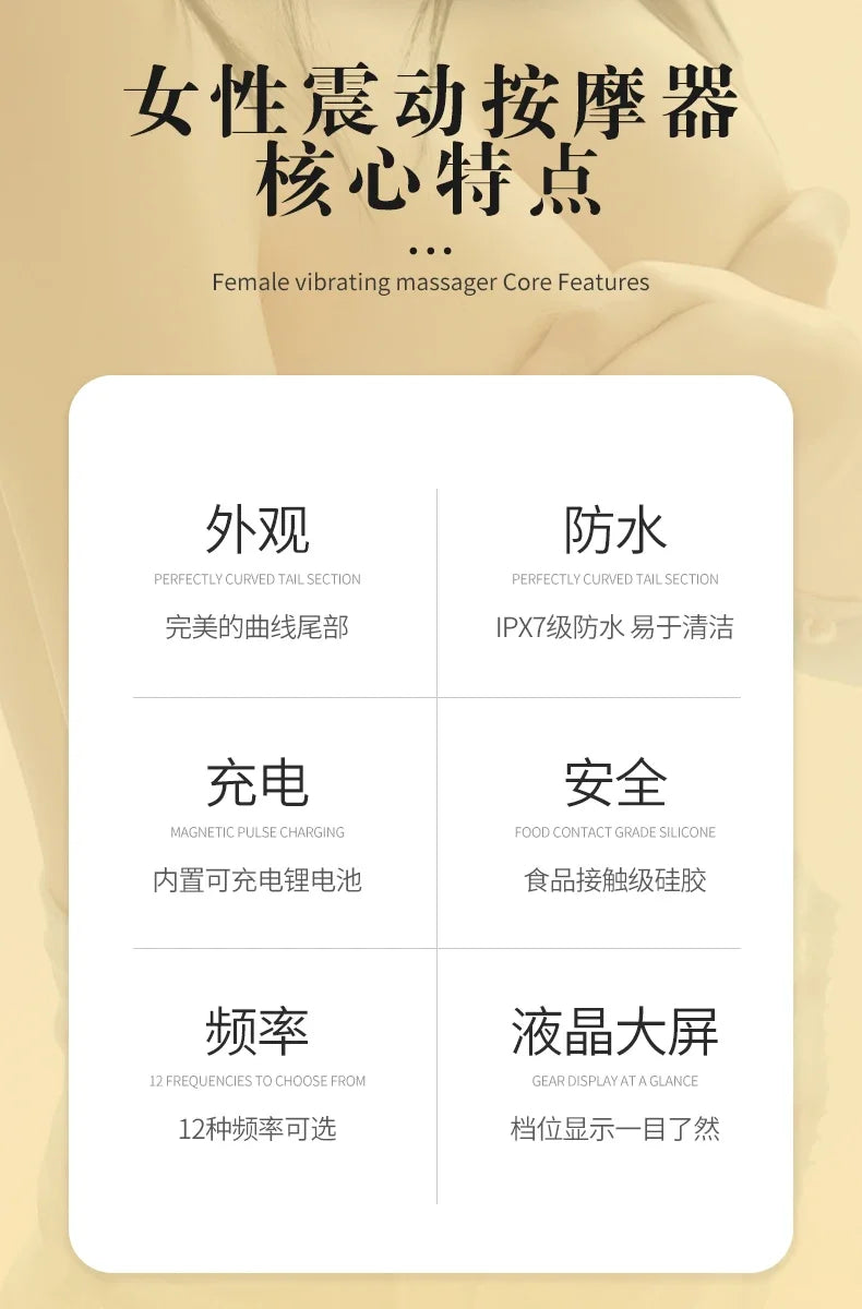 Powerful Clit Vibrators for Women Wand Vibrator Dildo Sex Machine Adult Toy Female Masturbation G-spot Orgasm Massager