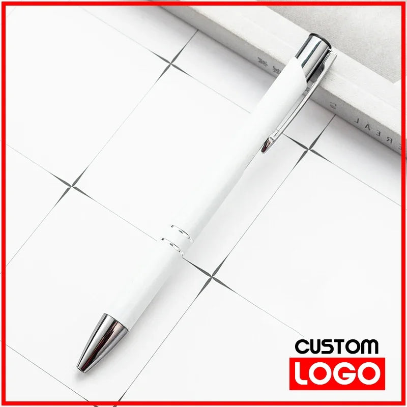 50pcs/lot Hot Sell Custom Ballpoint Pen Metal Pen Support Custom Logo Advertising Wholesale Personalized Pen Advertising Gift