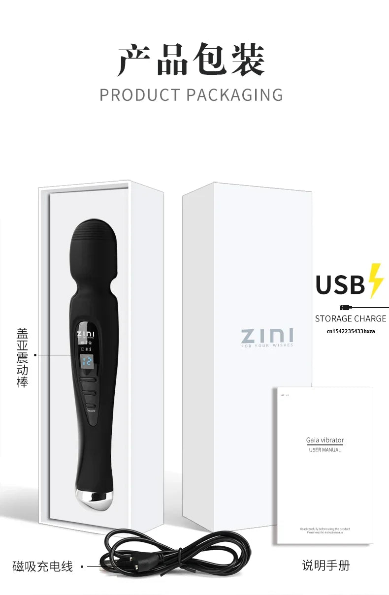 Powerful Clit Vibrators for Women Wand Vibrator Dildo Sex Machine Adult Toy Female Masturbation G-spot Orgasm Massager