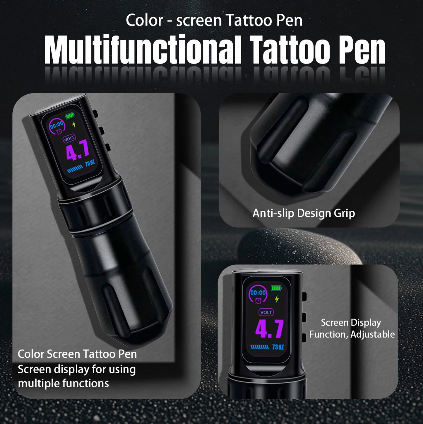 Wireless Tattoo Pen Tattoo Machine Dual Mode Direct Drive OLED Screen Timing Function Battery 1800mAh Suitable tattoo artists