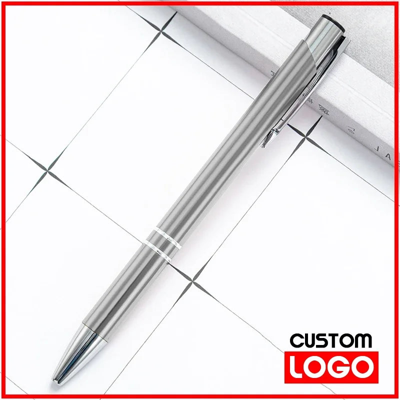 20-200 Pens Wholesale Hot Sell Custom Ballopint Pen Metal Ball Pen Support Print Logo Advertising Personalized Pen Advertising