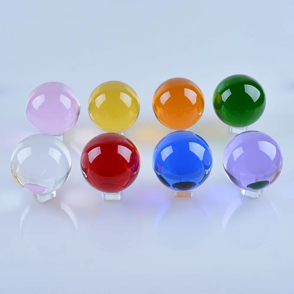 50mm Crystal Ball Crystal Stand Natural Quartz, Healing Quoted Sphere 50mm