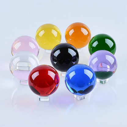 50mm Crystal Ball Crystal Stand Natural Quartz, Healing Quoted Sphere 50mm