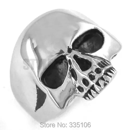 Free Shipping! Classic Skull Ring Stainless Steel Punk Biker Mens Jewelry SWR0036