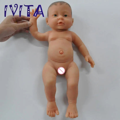 41cm 2000g Full Body Silicone Reborn Baby Girl, Realistic Preemie