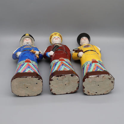 Hand Painted Ceramic Statues of Chinese Emperors, Porlelain Figurines, Home Decoration