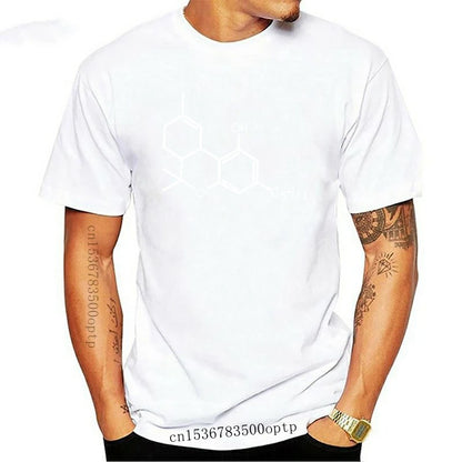 Man Clothing New Branded Tee Shirt Online  THC Chemical Equationplant Smoke 420 Grass Pot T Shirt Mens Hop Design Your Own