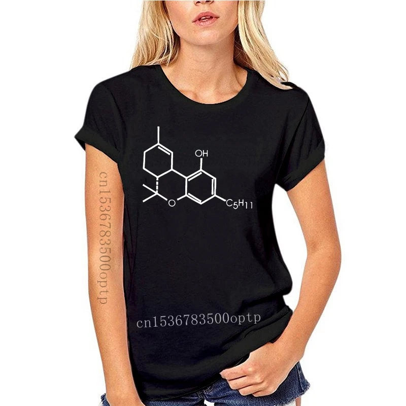 Man Clothing New Branded Tee Shirt Online  THC Chemical Equationplant Smoke 420 Grass Pot T Shirt Mens Hop Design Your Own