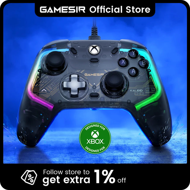 GameSir Kaleid Wired Xbox Controller – Hall Effect Joysticks & RGB