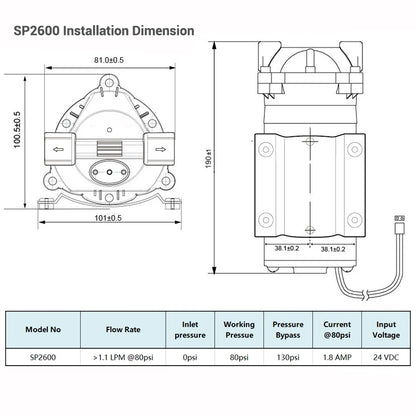 Coronwater 100 Gpd Self Priming RO Water Booster Pump in Reverse Osmosis