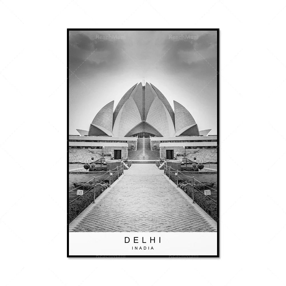 Delhi city printing picture poster printing minimalist home Delhi India poster wall decoration gift