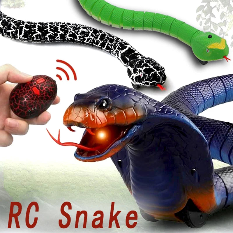 RC Snake Toys for Kids Novelty Gag Adult Halloween Pranks Girl Child Funny Gift Remote Control Animal Spider Electric Toy Robots