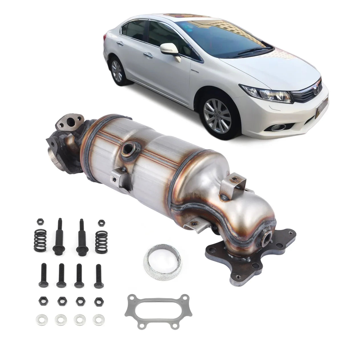 Catalytic Converter For 2012 2013 Honda Civic 1.8L Car Exhaust Pipe Manifold Stainless Steel Catalytic Converter