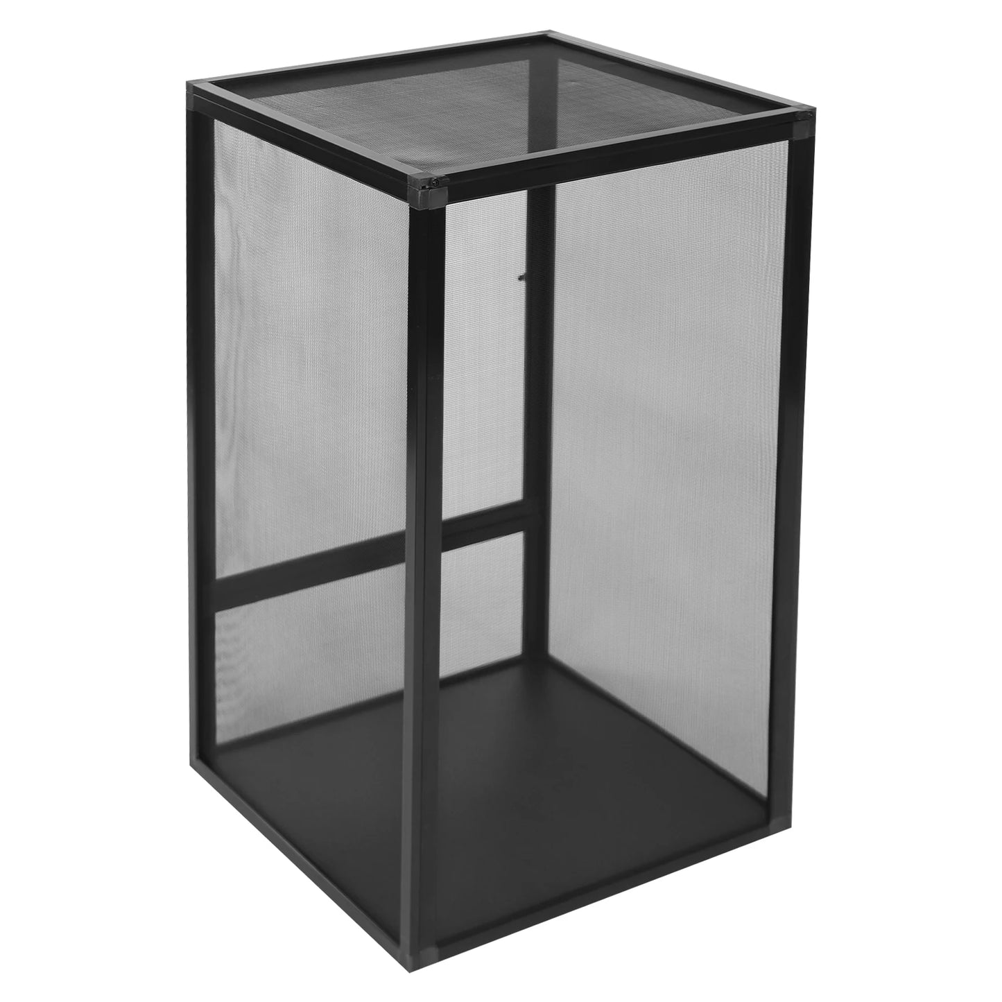 Aluminum Alloy Reptile Vivarium Reptile Screen Cage Enclosure Pet Climbing Container Feeding Box for Crawling Pet Snake Turtle