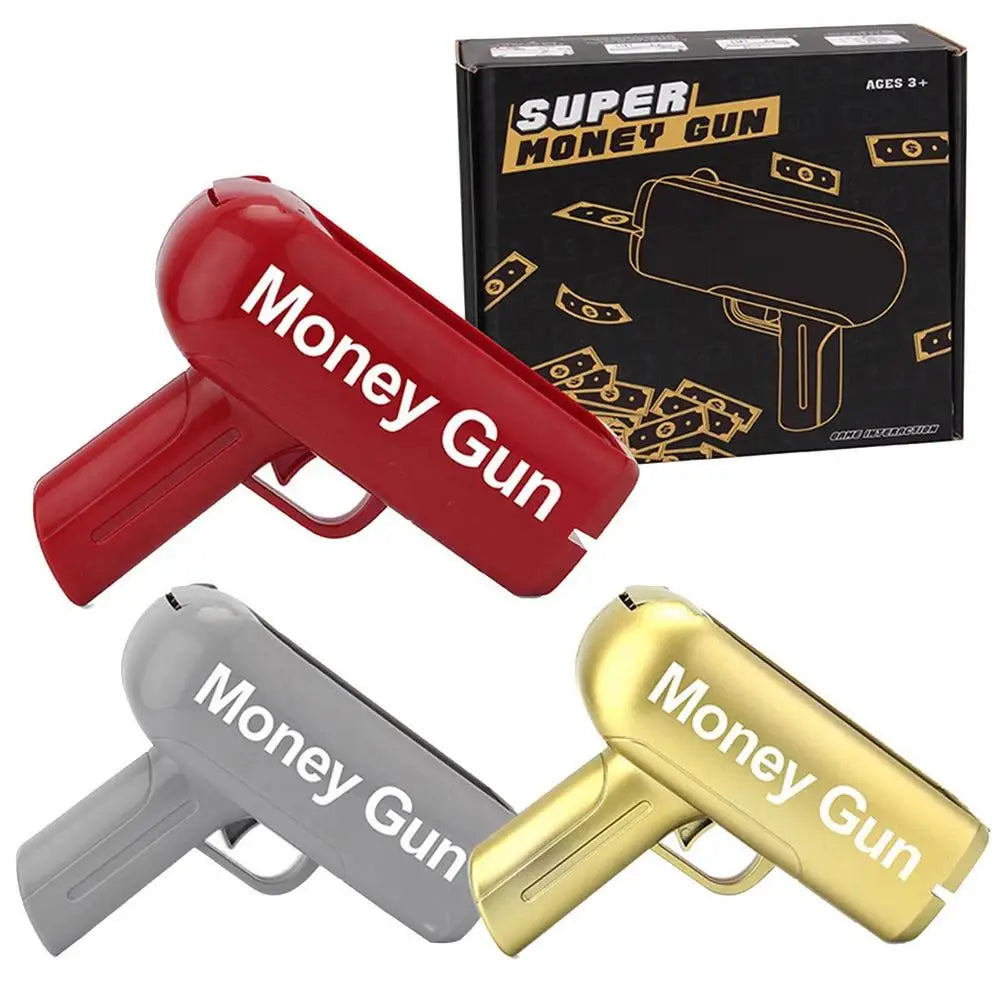 Shooter Money Guns Toy Party Banknote Shooter Pistols Paper Money Shooter Throwing Machine Funny Game Fashion Gift Party Toys