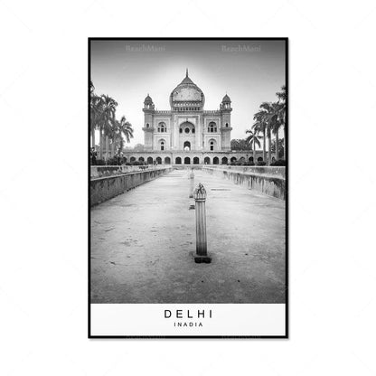 Delhi city printing picture poster printing minimalist home Delhi India poster wall decoration gift