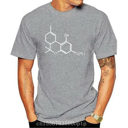 Man Clothing New Branded Tee Shirt Online  THC Chemical Equationplant Smoke 420 Grass Pot T Shirt Mens Hop Design Your Own