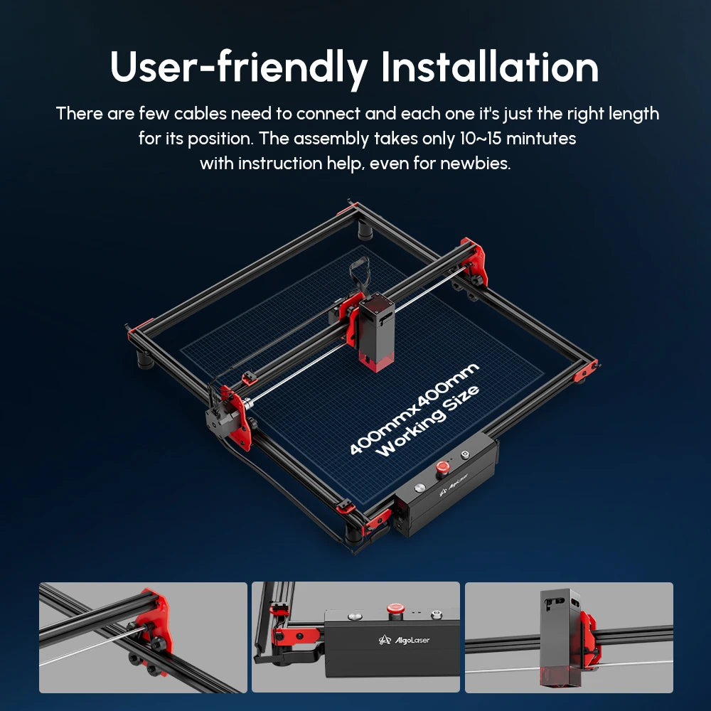 AlgoLaser Laser Engraver CNC DIY Kit Laser Engraving Machine 5000mw Fast Mini