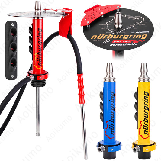 2023 Hookah Shisha Set Narguile Cachimbas Sheesha Chicha Nargile Nurburgring Cool Hookah with 3 Outlets Racing Style