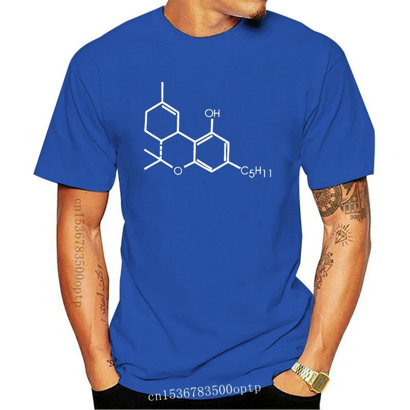 Man Clothing New Branded Tee Shirt Online  THC Chemical Equationplant Smoke 420 Grass Pot T Shirt Mens Hop Design Your Own