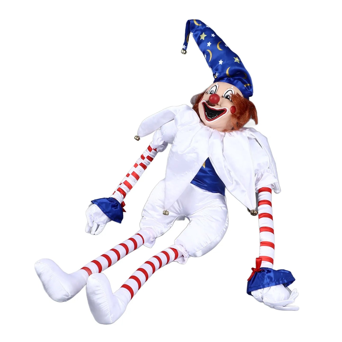 Clown Doll Decoration Halloween Clown Doll Eerie Clown Doll Decoration Hanging Scary Clown Ornament for Horror Themed Activities
