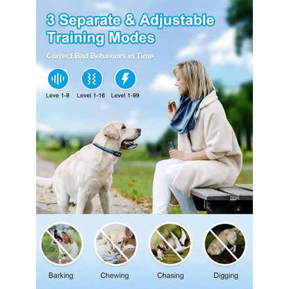 Dog Shock Collar 2 Dogs -  Waterproof Training Collar for Dogs Large Medium Small with Rechargeable Remote,Electric Collars