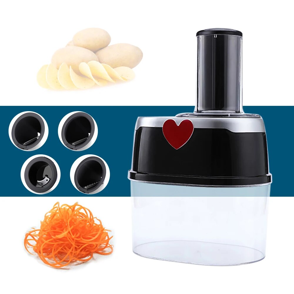 Multifunctional Vegetable Shredder Slicer Onion Chopper and Cheese Grater Machine Electric Vegetable Cutter Chopper