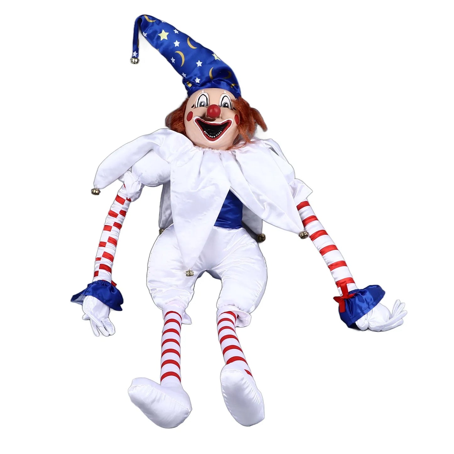 Clown Doll Decoration Halloween Clown Doll Eerie Clown Doll Decoration Hanging Scary Clown Ornament for Horror Themed Activities