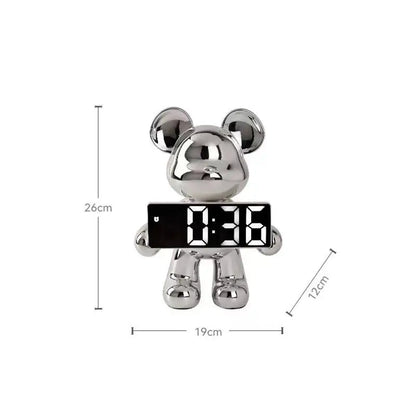 Light Luxury Creative Violent Bear Clock Ornament Entrance Living Room Decoration Wine Cabinet