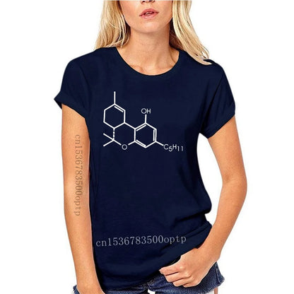 Man Clothing New Branded Tee Shirt Online  THC Chemical Equationplant Smoke 420 Grass Pot T Shirt Mens Hop Design Your Own