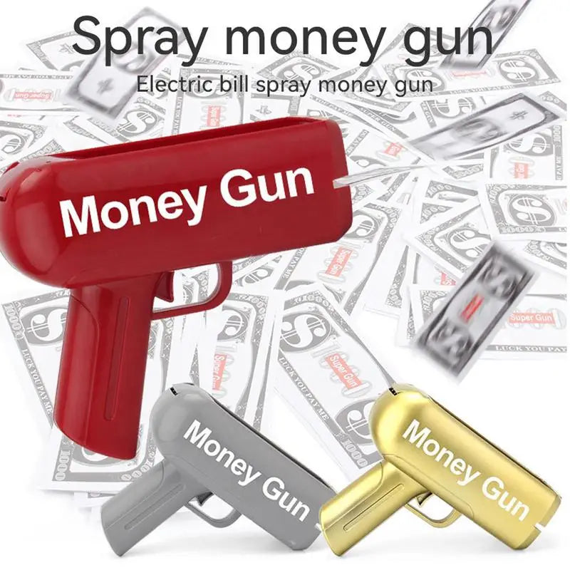 Shooter Money Guns Toy Party Banknote Shooter Pistols Paper Money Shooter Throwing Machine Funny Game Fashion Gift Party Toys