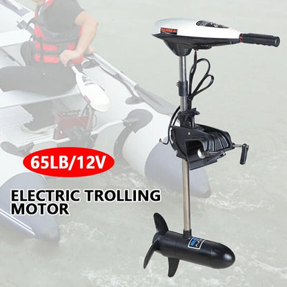 65LBS Thrust Electric Trolling Motor Outboard Motor Fishing Boat Engine 12V 660W