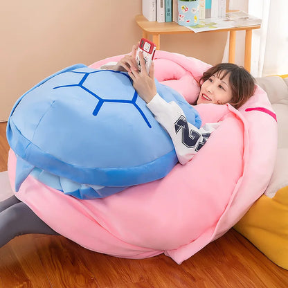 100cm Shell Plush Funny Turtle Shell Plush Toy Children Sleeping Bag Stuffed Soft Tortoise Pillow