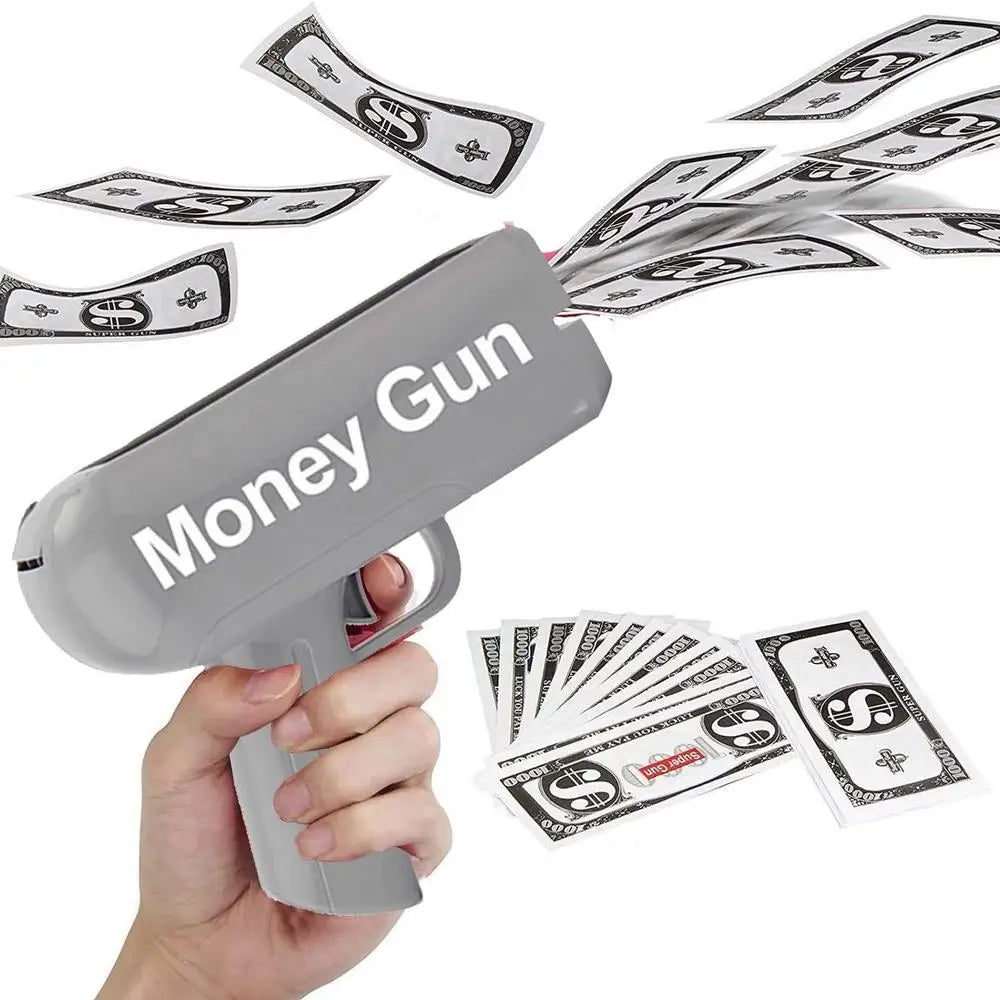 Shooter Money Guns Toy Party Banknote Shooter Pistols Paper Money Shooter Throwing Machine Funny Game Fashion Gift Party Toys
