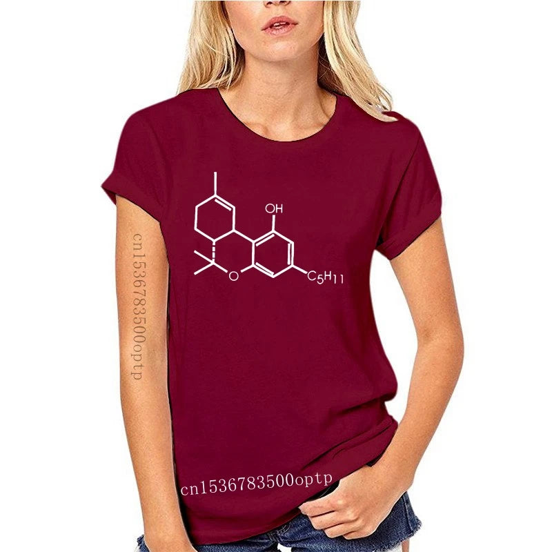 Man Clothing New Branded Tee Shirt Online  THC Chemical Equationplant Smoke 420 Grass Pot T Shirt Mens Hop Design Your Own