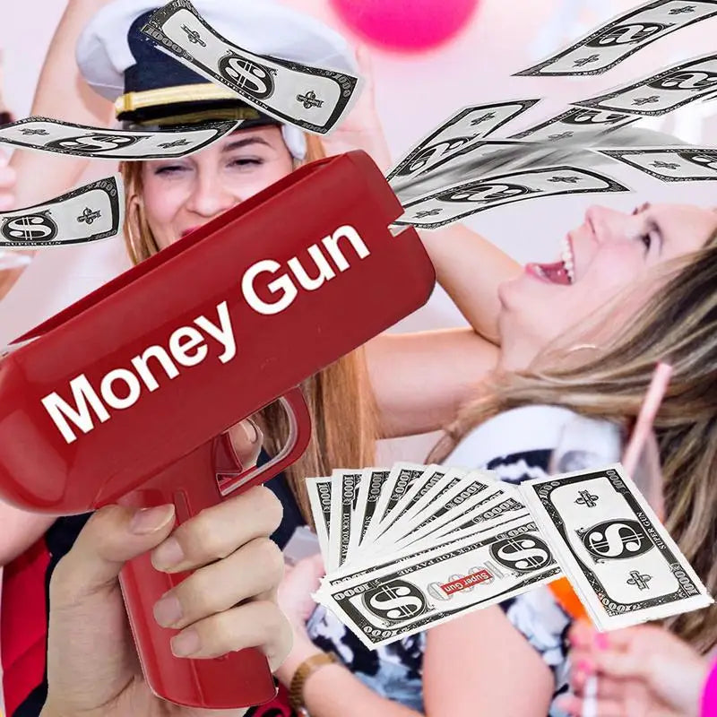 Shooter Money Guns Toy Party Banknote Shooter Pistols Paper Money Shooter Throwing Machine Funny Game Fashion Gift Party Toys