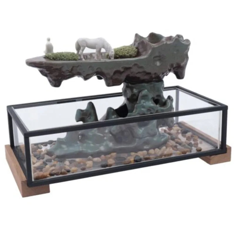 Desktop Fountain With Fish Tank Bedroom Decoration