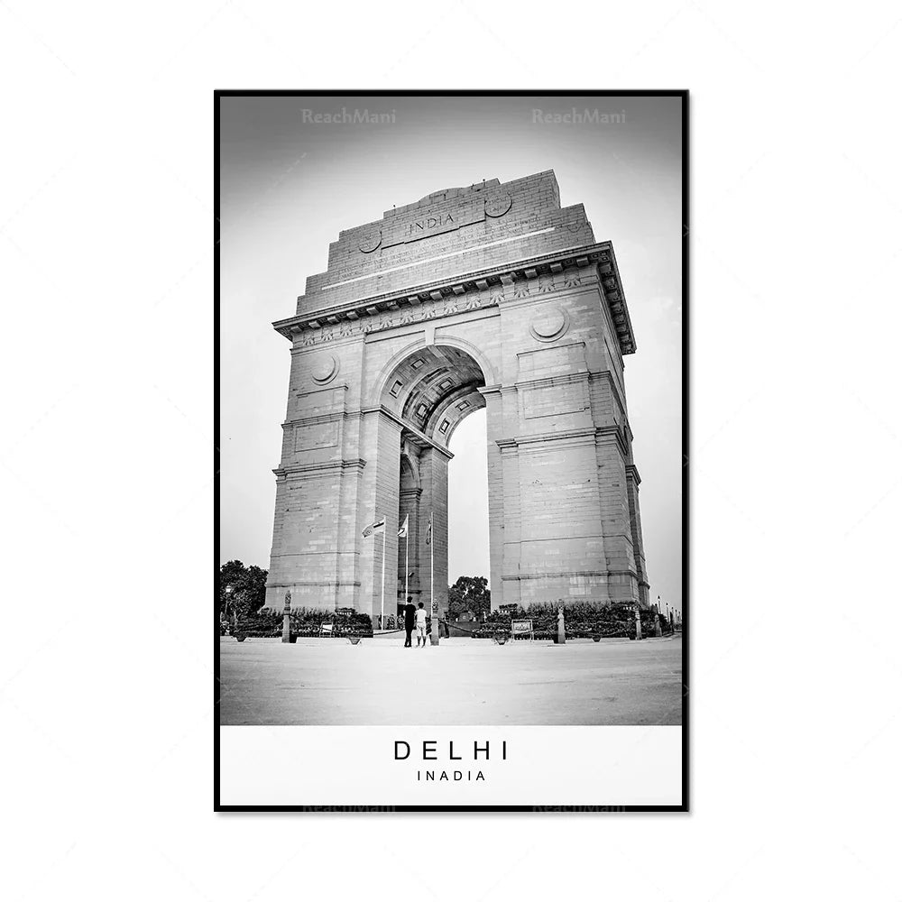 Delhi city printing picture poster printing minimalist home Delhi India poster wall decoration gift